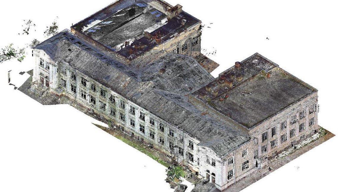 Облако точек, сформированное по результатам лазерного сканирования