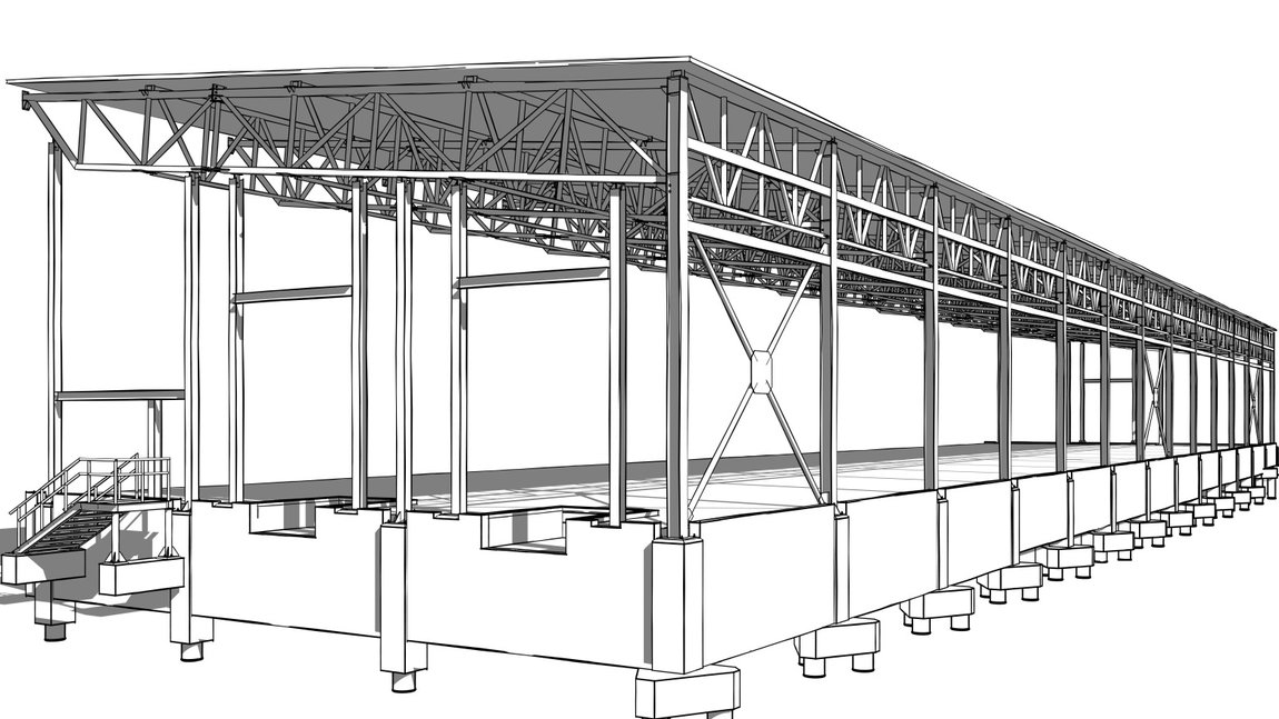 Информационная 3D-модель реконструкции мясоперерабатывающего завода