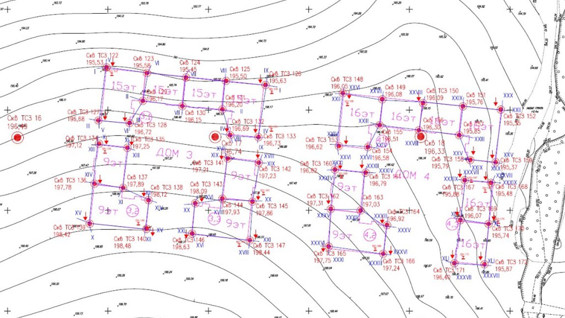 План расположения скважин